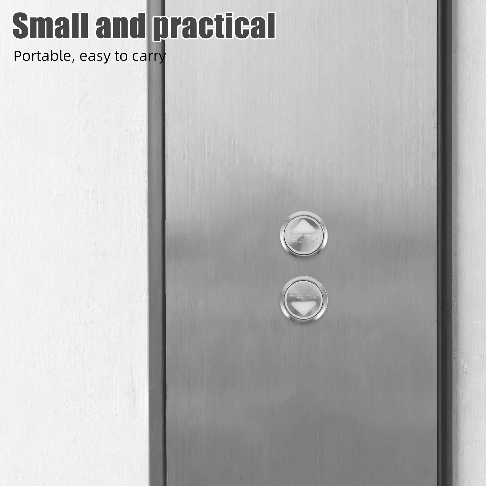 

2pcs Stainless Steel Round Elevator Emergency Stop Braille Accessible Replacement For Freight Lifts Metal Control Button With