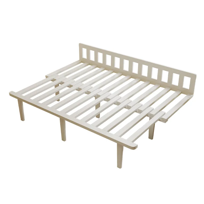 

Solid wood street bay window splicing bed row skeleton tatami telescopic pull foldable sofa bedroom expansion