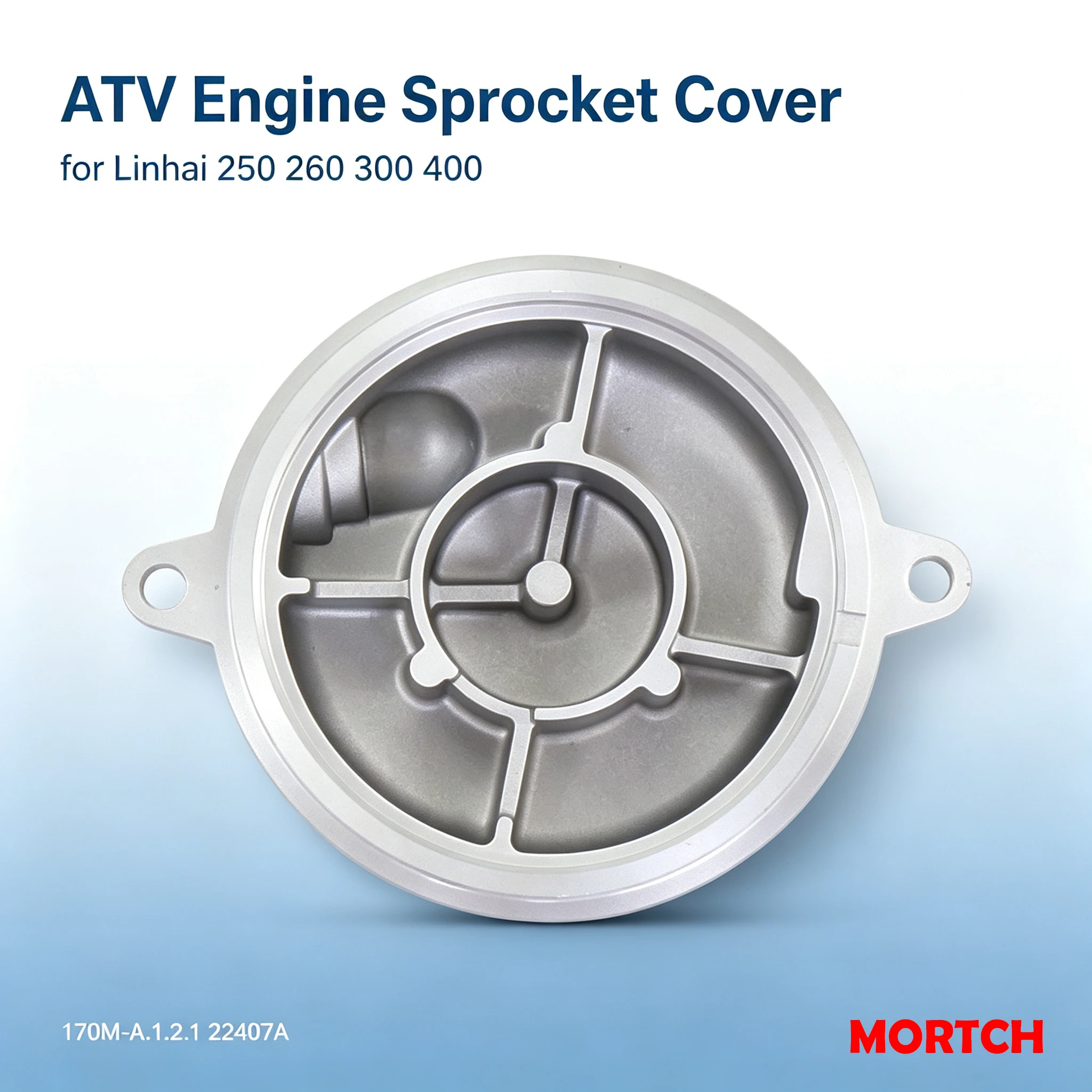 Engine Sprocket Cover Fit Linhai YP250 LH250 LH260 LH300 LH400 ATV UTV Replacement Part 170M-A.1.2.1 22407A