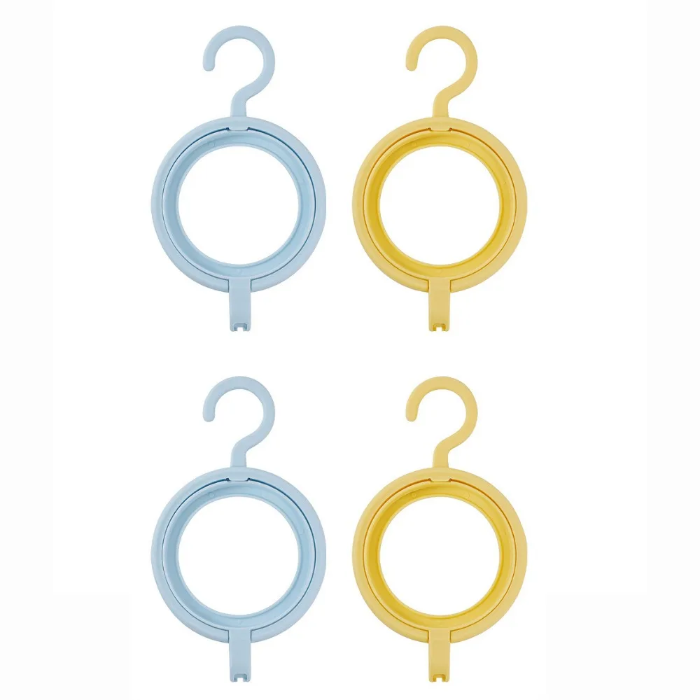 

4Pcs Plastic Baseball Cap Rack Round Shape Bright Color Hat Storage Hanger Space Saving Foldable Wall Door Storage Rack Clothes