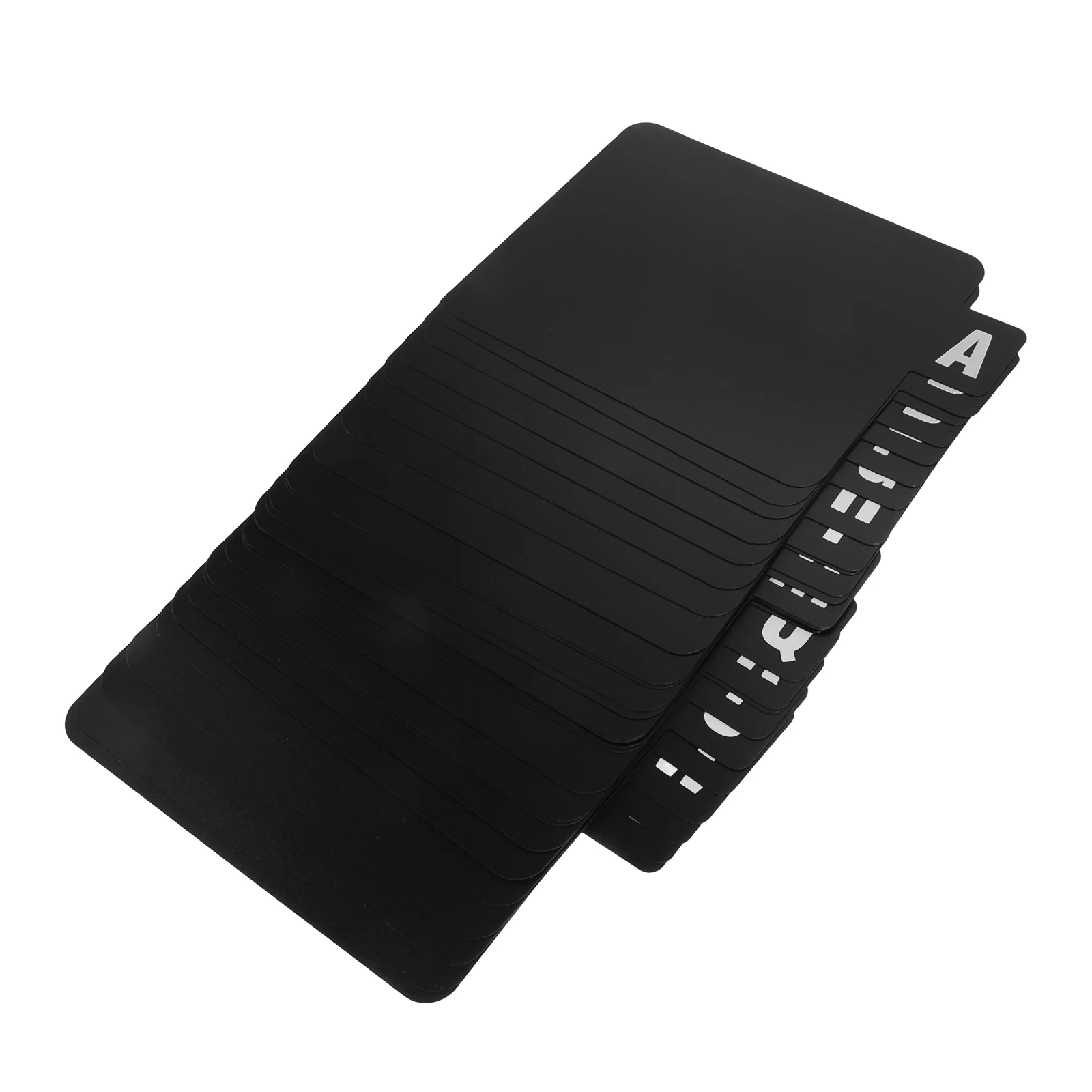 

1 set 1Set Vinyl Dividers Plastic A-Z Tabs Alphabetical Separators Black Sheet Dividers CD Box Storage Solution