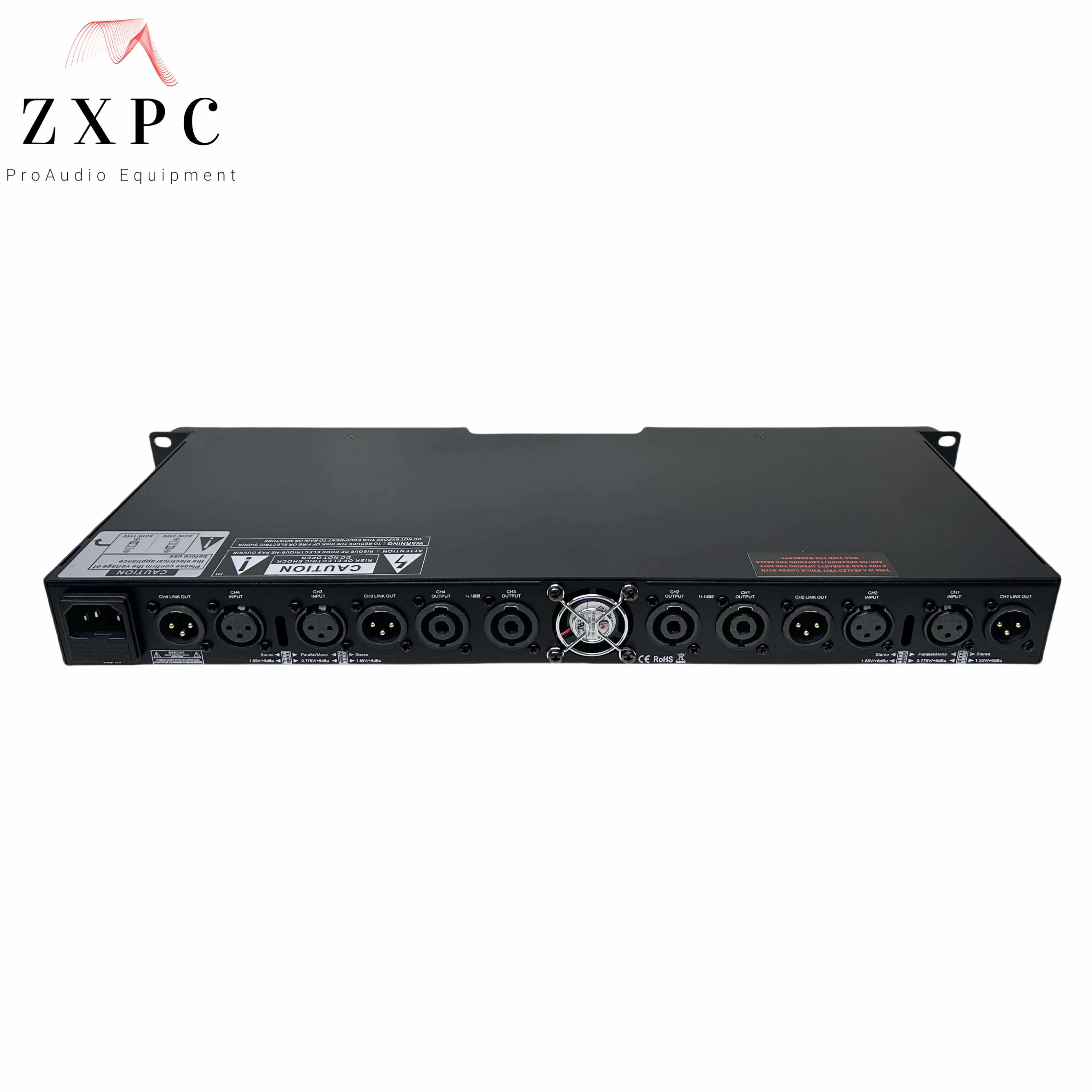 LASE LD-1400 Power Amplifier 4 Channel x 350 RMS Watts @ 8Ω Class D, 500 @ 4Ω