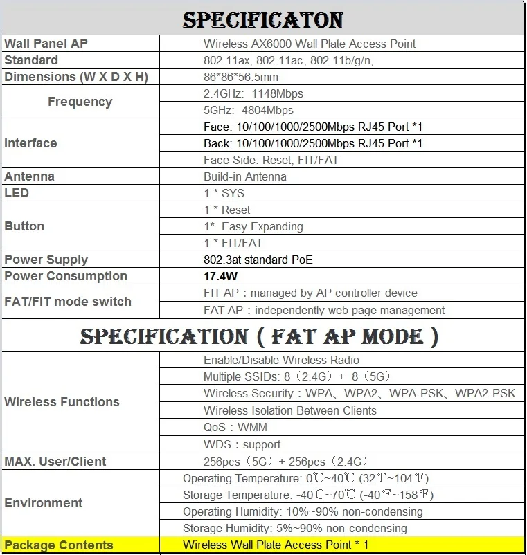 2 portas rj45 2.5g ax6000 na parede ap wifi6 projeto interno ap 802.11ax ponto de acesso 2.4ghz 1148mbps 5ghz 4804mbps fonte de alimentação poe