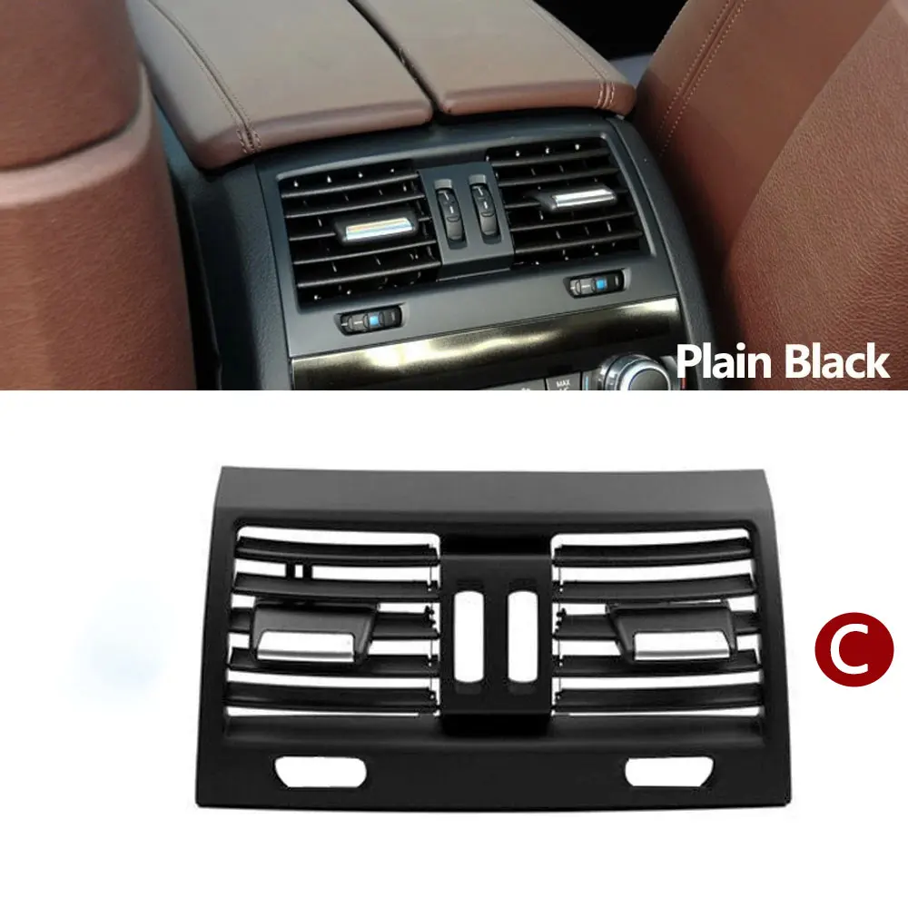LHD RHD Auto Vorne Hinten Klimaanlage Verchromt AC Vent Grille Outlet Abdeckung Panel Für BMW 5er F10 F11 F18 520i 523i 525i