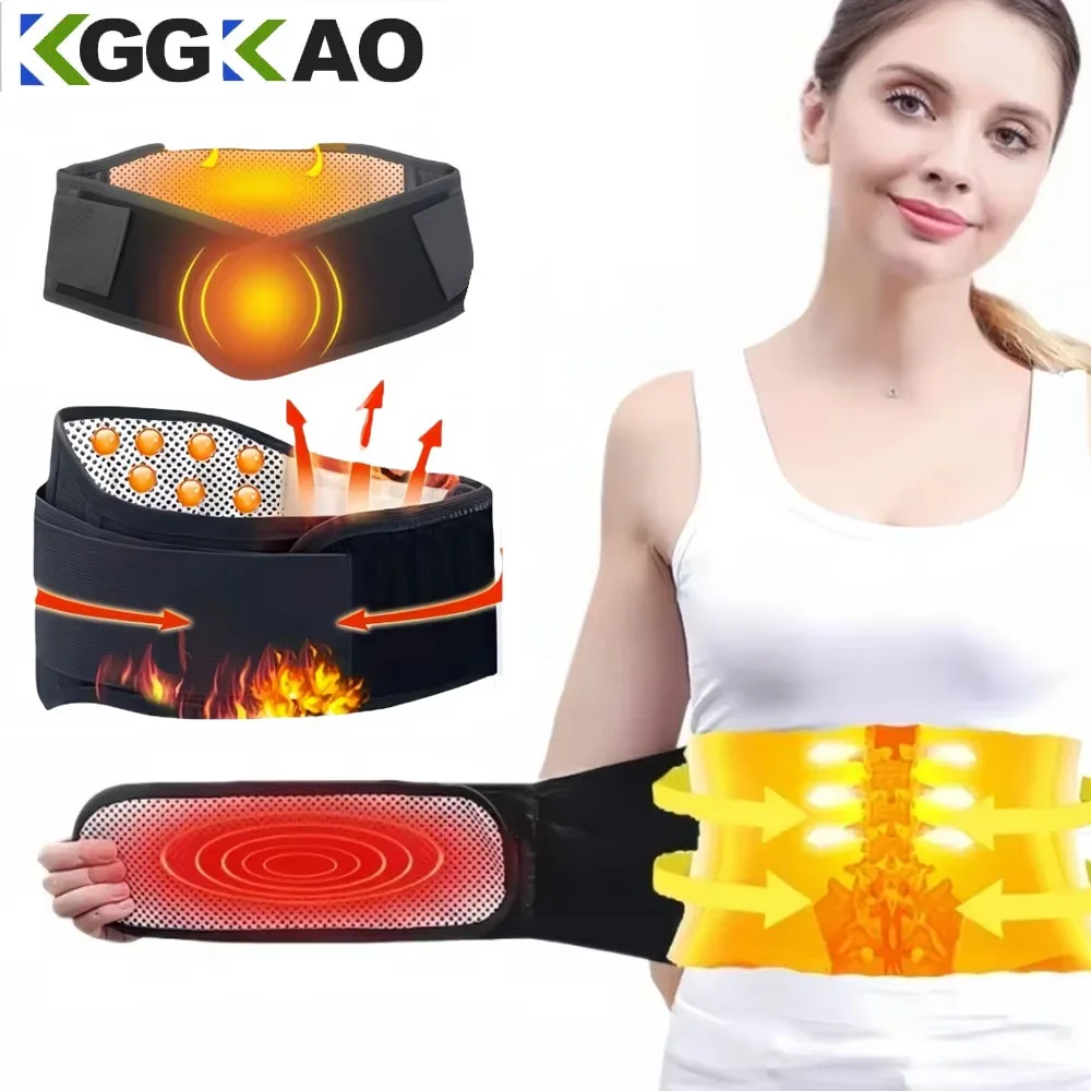Self Heating Lower Back Supports Magnetic Therapy Lumbar Waist Bandage Back Waist Belt Tourmaline Waist Brace Support Belt Band