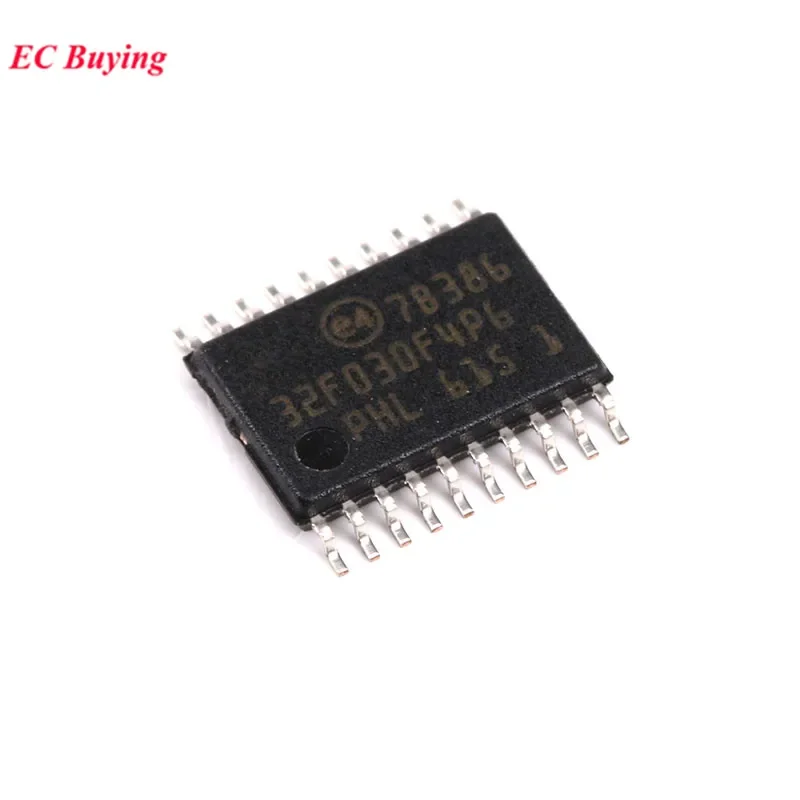 5pcs/1pc STM32F030F4P6 STM32F030 STM32F 32F030F4 STM32 F030F4P6 TSSOP-20 ARM Cortex-M0 32 bit Microcontroller MCU Chip IC