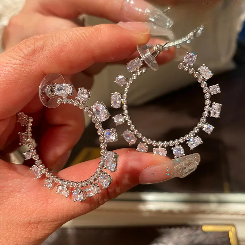 Fashion New Zircon Light Luxury Earrings