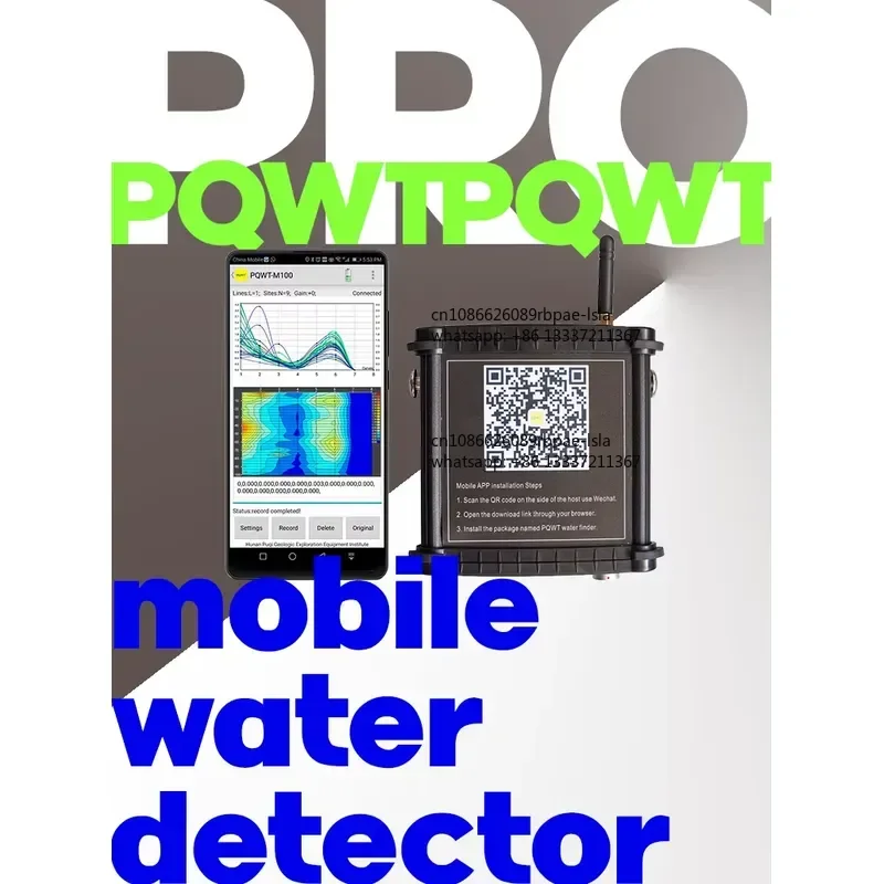 Use Mobile Phone Detect Groundwater M100 Geophysics Survey Tools 100m Underground Water Detector