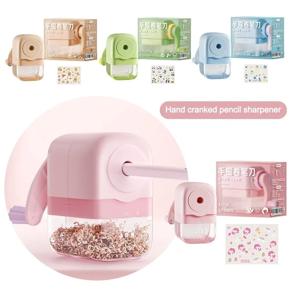 Hand-cranked Capibara Pencil Sharpener Anti Sticking Lead Student Stationery Pencil Sharpener School Office Supplies