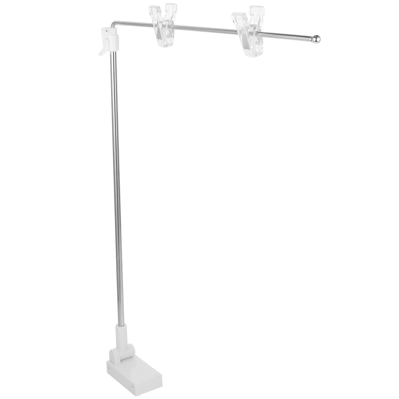 

Pop Poster Stand Background Display Shelves Shelf Fall to The Props Banner Holder Abs Stainless Steel Stands