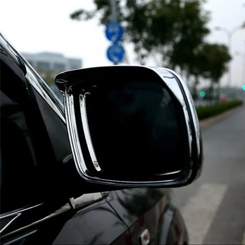 Reliable-For Dodge Journey Fiat Freemont 2013-2016 Chrome Car Rear View Mirror Trim Rain Ryebrow Frame Sticker Accessories