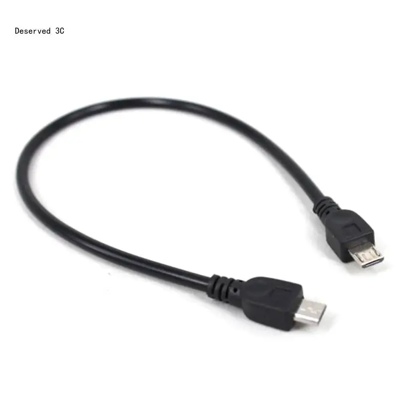 R9CB 5 Pin Micro USB męski na Micro USB męski konwerter OTG Adapter kabel do transmisji danych przewód do ładowarki do tabletów