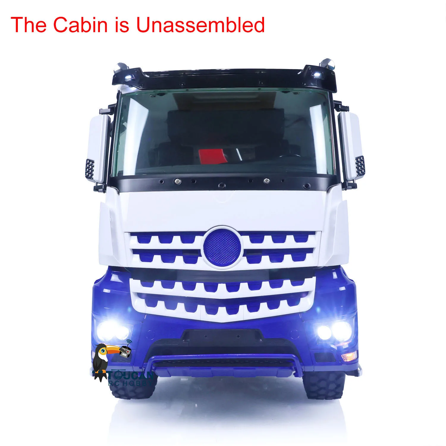 RC 유압 덤프 트럭 LESU 8X8 키트 캐빈 1/14 스케일 원격 제어 덤퍼 티퍼 크레인 자동차 차량 라이트 사운드 세트