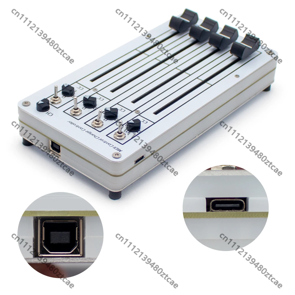 4-Fader USB MIDI CC Controller Plug & Play DAW Mixer Plugin Control with Windows macOS  Music Production Live Audio Adjustment