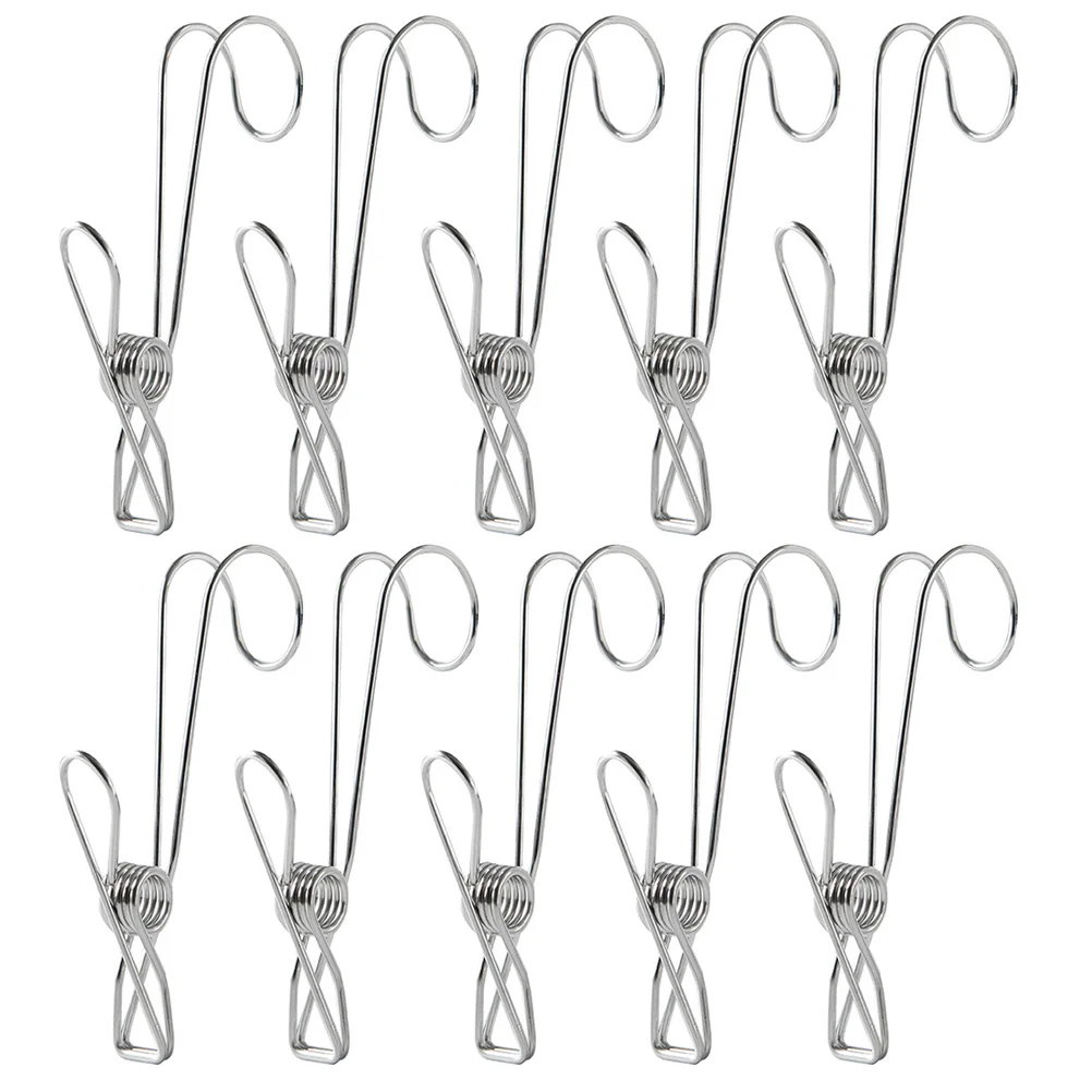 

20 Pcs Hook Clip Clothespins Home Supplies Heavy Duty Rack Laundry Clips Hanger Multi-functional Mini Hanging