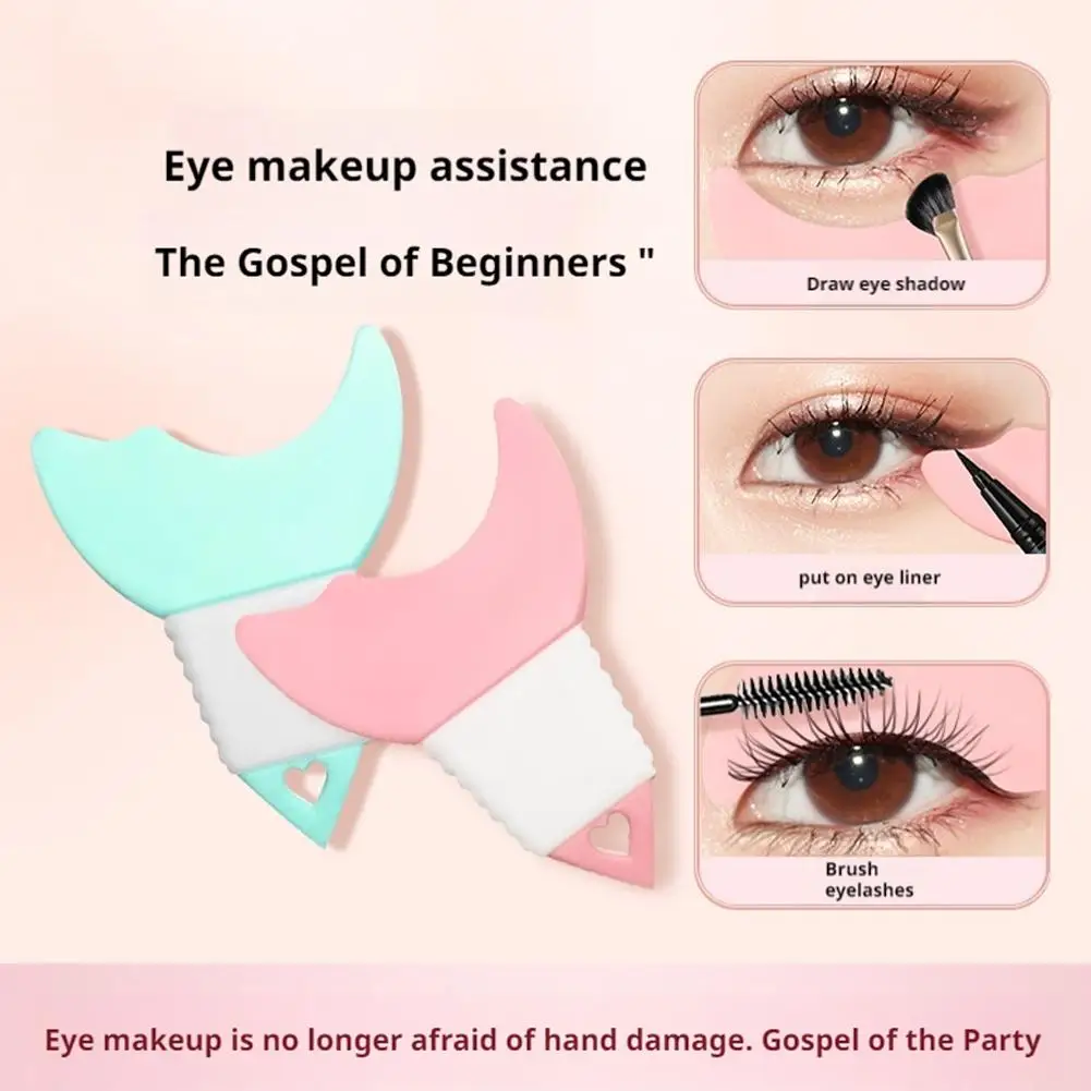 Eyeliner stencils herbruikbare siliconen eyeliner hulp mascara guard eyeliner oogmake-up tool voor vrouwen beginners N5K2