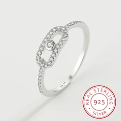 Bague de luxe en argent regardé S925 pour femme, véritable diamant, bijoux de fiançailles, cadeau pour petite amie, overde l'Antarctique, nouvelle mode, 2022