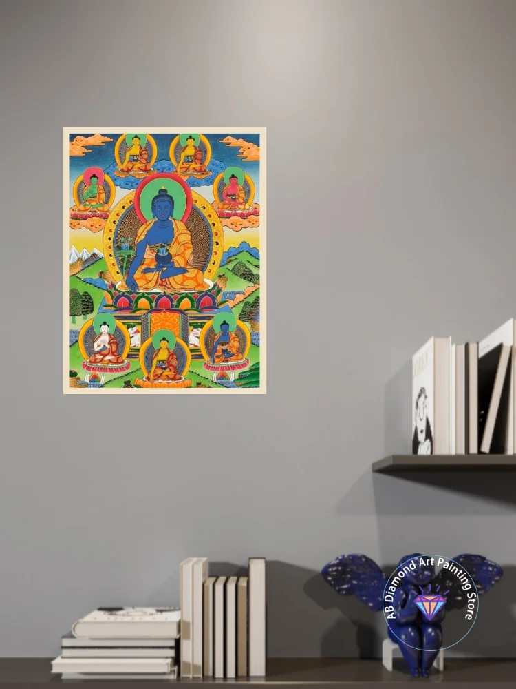 Buddhist Bodhisattva Buddha AB Diamond Painting Kit Square Round Diamond 5D DIY Mosaic Handmade Art Exquisite Gift Home Decor