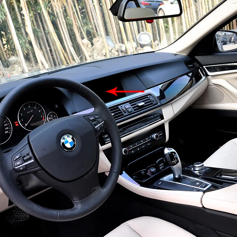 

For BMW 5 Series F10 F18 ID4 10.25-inch 6.5-inch painted piano black radio frame LCD display decorative frame display