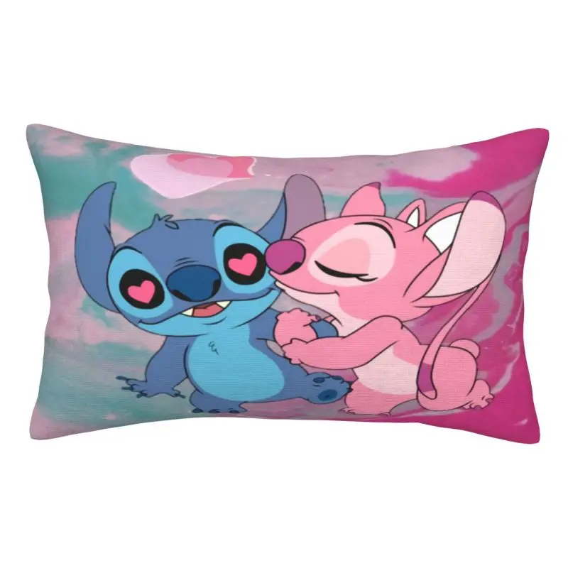 Custom Stitch Angel Kiss Love Pillow Case 50cmx35cm Home Decoration Salon Rectangle Pillowcase