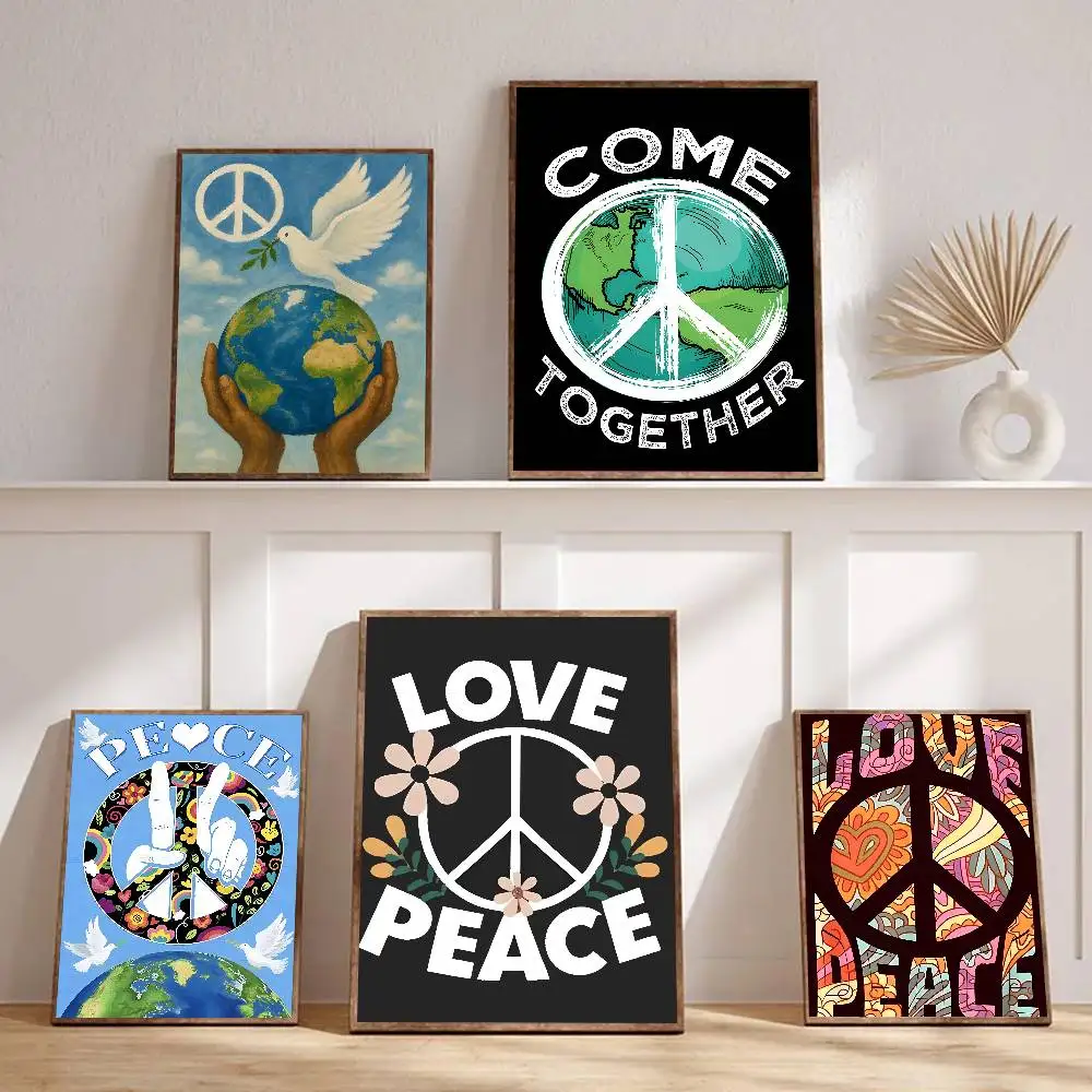 1pc Logo Peace Band The B-Bombers Poster Sticker Print Waterproof Wall Art For Living Room Bedroom Home Decor