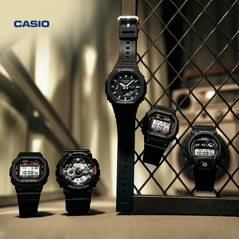 Casio DW-5000R G-SHOCK Origin Series Shock Resistant Sports Watch, Black Dial