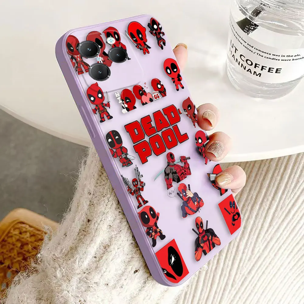 Marvel Spider-Man Deadpool Groot Phone Case For Infinix HOT 9 10 10S 11S 12 20S 30 30I E8 E8I E10 E11 E12G96 E30 PRO PLAY 5G