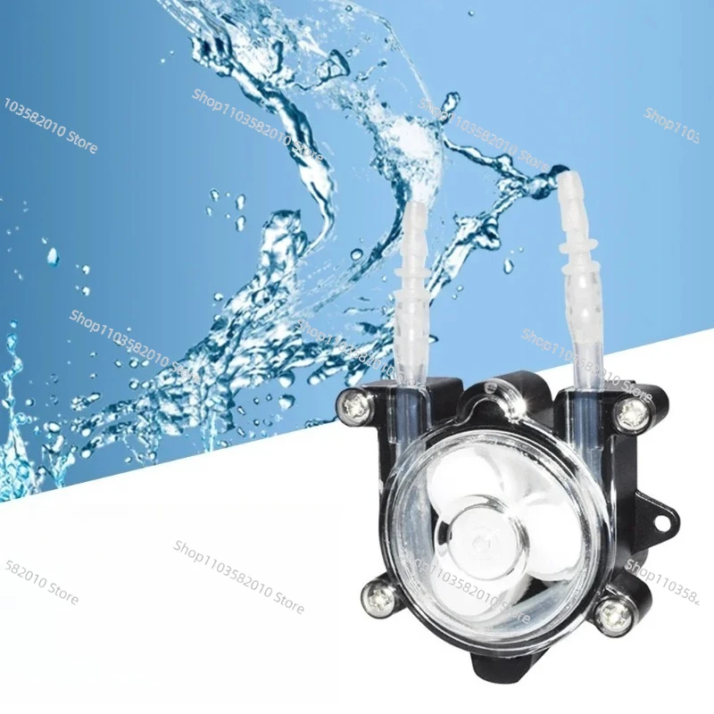 High-Flow Mini Peristaltic Pump 0.1-60rpm, Dosing Hose Pump for Aquarium Chemical Analysis