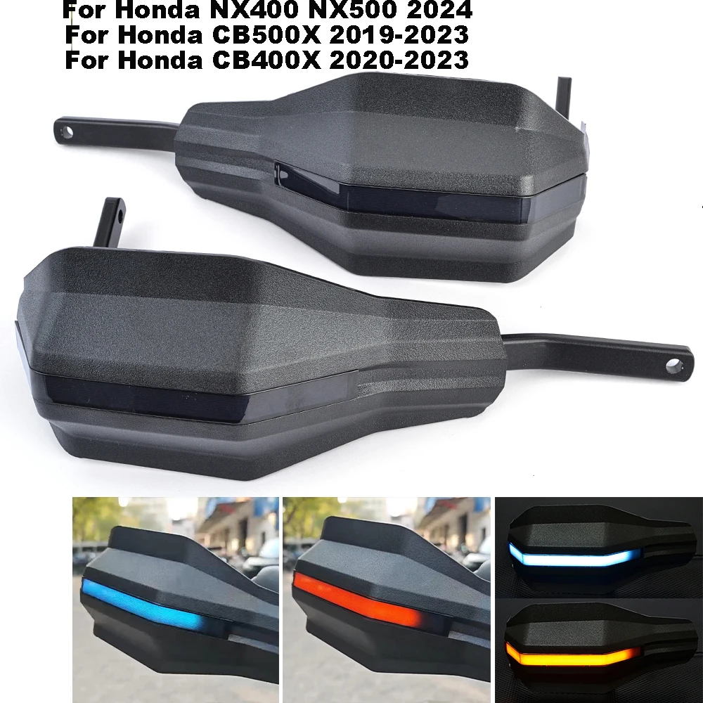 Motorcycle Hand Guards Handle Protector For Honda NX400 NX500 CB500X CB400X 2020-2023 Handguard Handlebar Protection LED