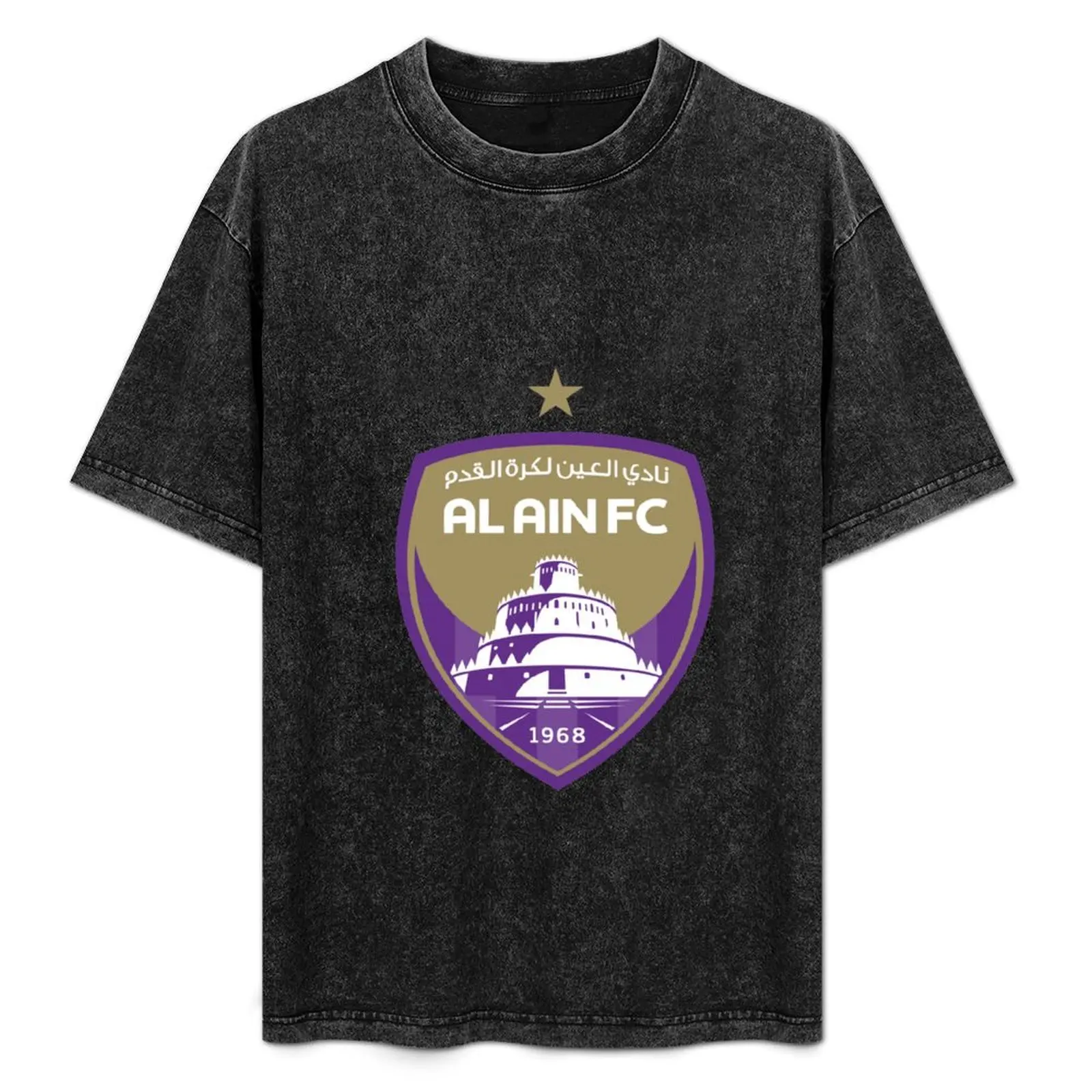 

  - al ain fc T-Shirt Basic Solid Color Short Sleeve Cotton Top