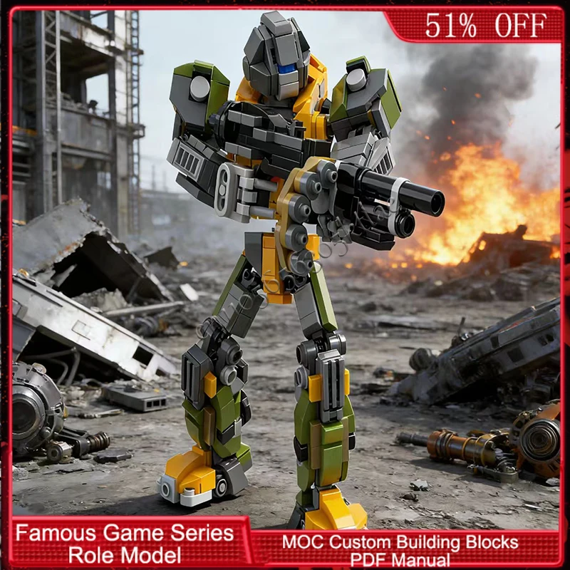 435 PCS Série de Personagens de Jogos Populares, Blocos de Construção MOC Personalizáveis, Brinquedo DIY Popular para Meninos, Presente de Natal