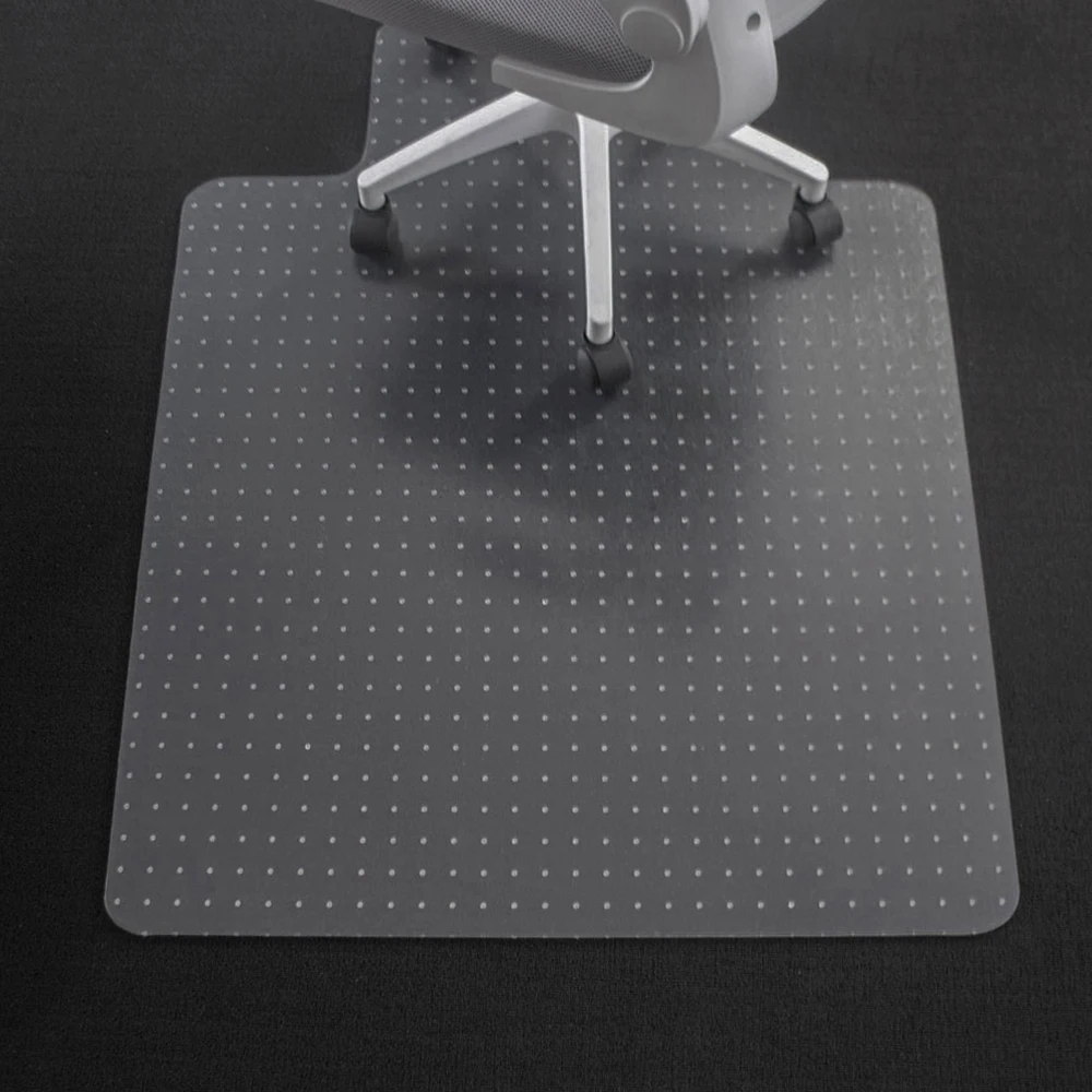 1pc Office Chair Mat For Computer Desk Chair Transparent Design Mat For Hardwood Floors Anti-Slip Home Desk Chair Mat Easy Clean