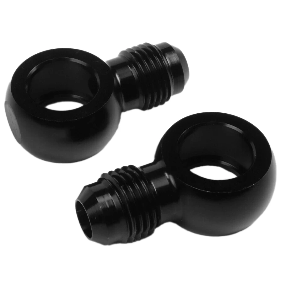 

For 6AN X 1/4 NPSM GM Turbo 350 400 700R4 4L60E Transmission Oil Cooler 90 Degree Banjo Fittings