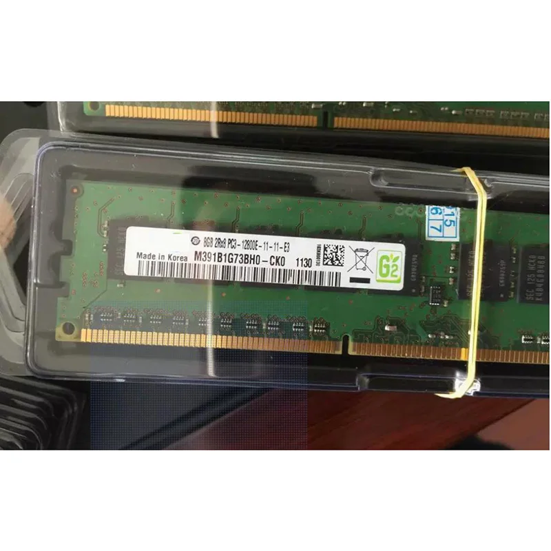 

1 шт. M391B1G73BH0-CK0 8G 2RX8 PC3-12800E DDR3 1600 Pure ECC для сервера Samsung RAM