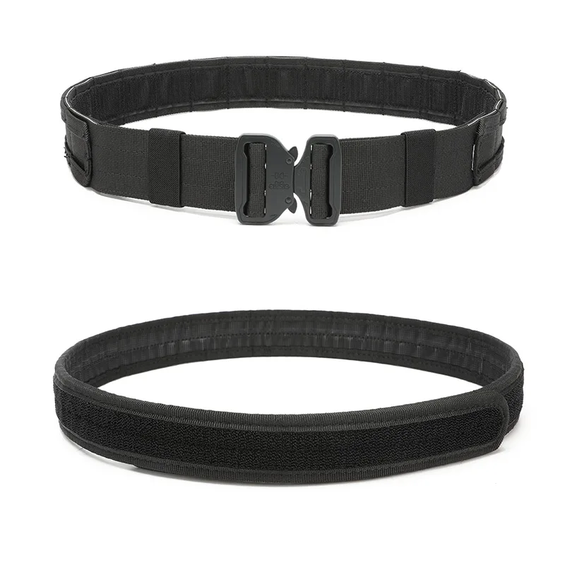 6 in 1 Polyester Tactical Belt Outdoor Training Use Multifunction CP Mag Pouch Hunting Accessories Tactical Belt