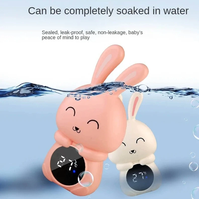 Therye.com-Compteur de température d'eau numérique de dessin animé, affichage LED, jouet de bain pour enfants, nouveau-nés, tout-petits, essentiels pour bébé