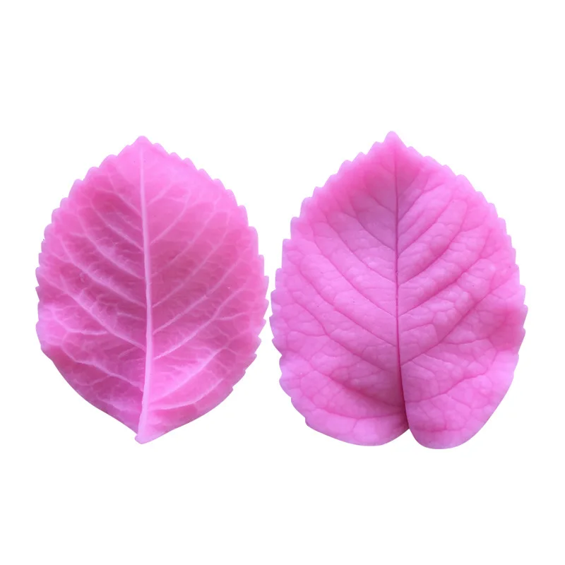 Ochrosia Borbonica Leaves Fondant Mold Double-Sided Impression Gum Paste Silicone Cake Mould Decorative Shaping Tools