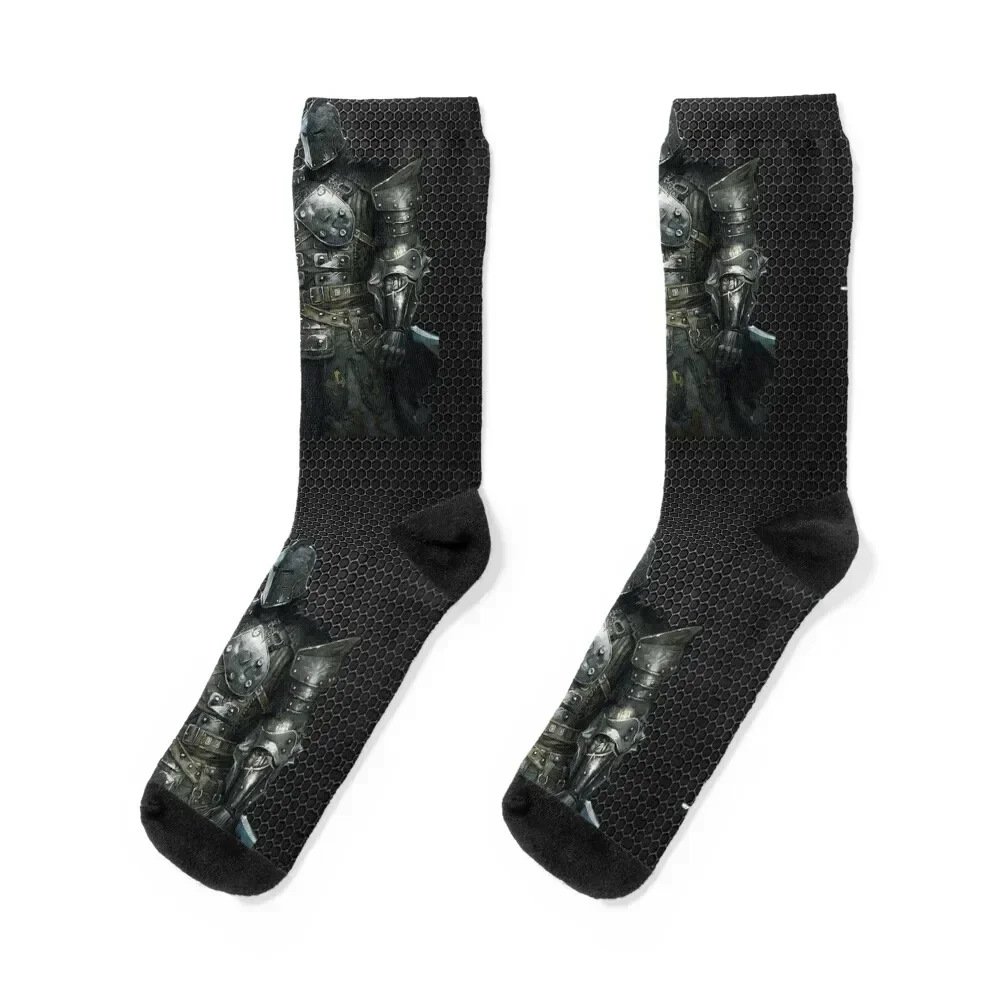 

KNIGHTS IN ARMOR Socks anti-slip anime christmas stocking snow Socks Male Women's