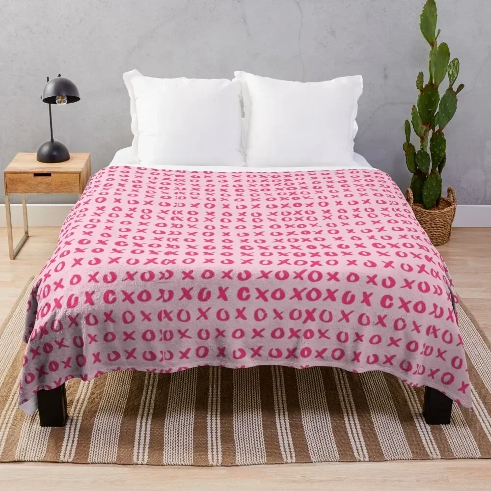 

Hugs and Kisses Throw Blanket For Sofa Thin Furry Cute Plaid Bed Blankets