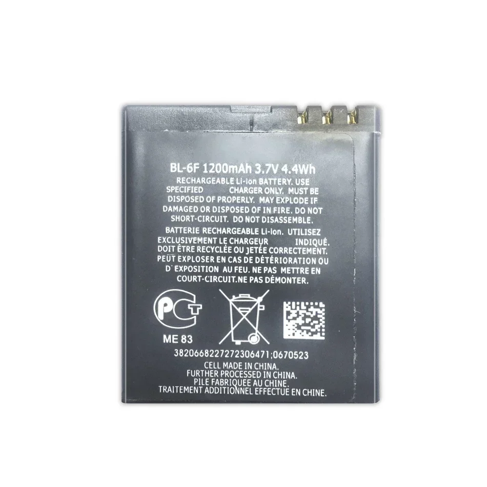 Mobile Phone Batteries BL-6F For Nokia 6788 N78 N79 N95 6788 6788I Bateria BL6F 1200mAh  Portable Cell Phone Battery