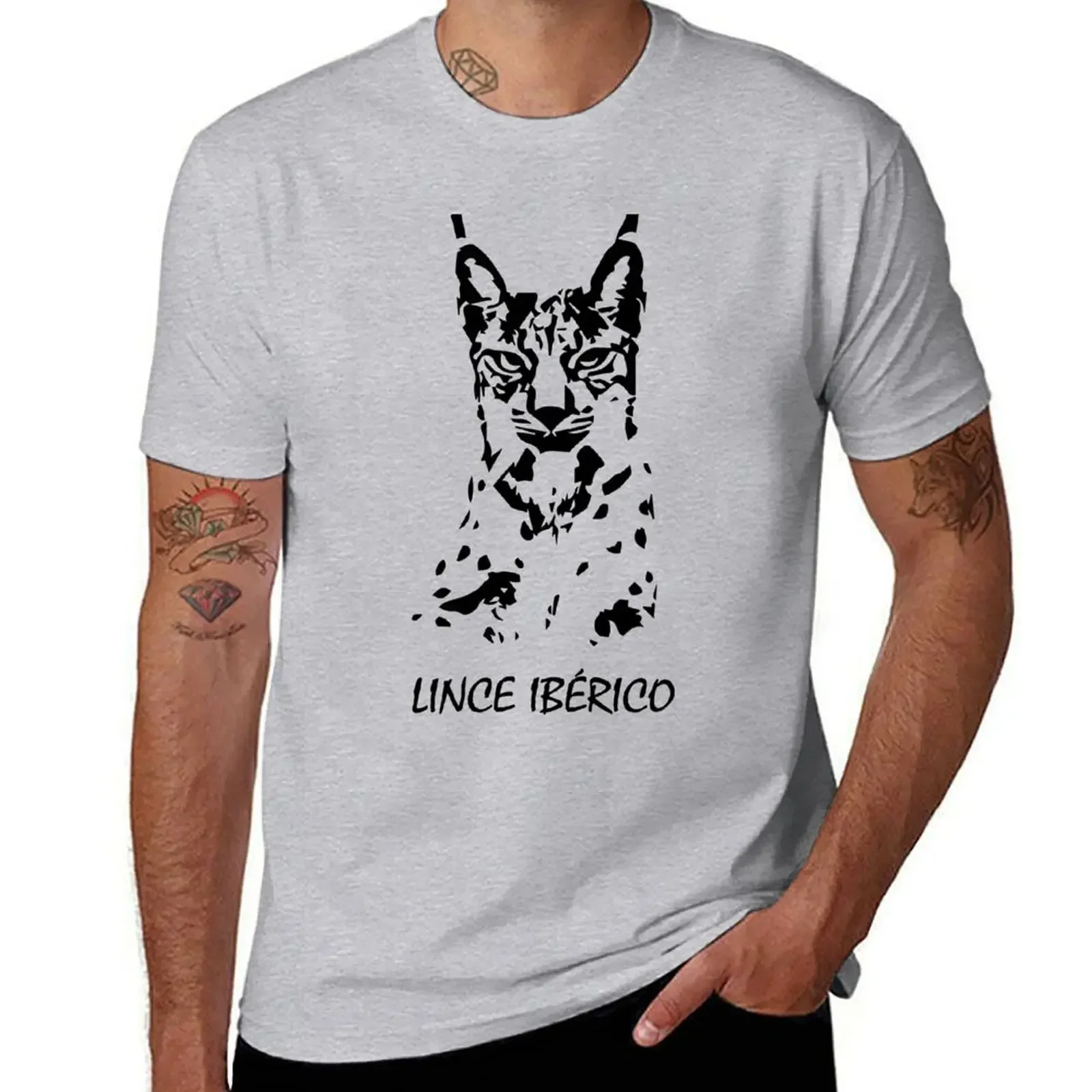 Iberian lynx T-shirt boys whites shirts graphic tees mens t shirt