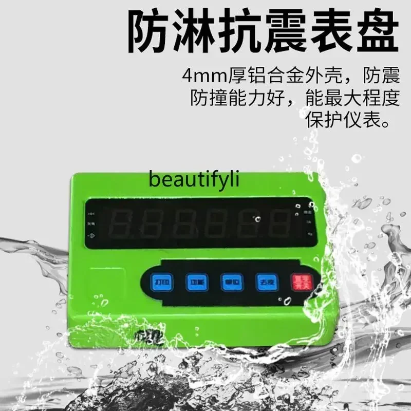 Forklift skala elektronik manual penimbangan hidrolik truk palet dorong tangan sapi tanah dengan truk penimbangan