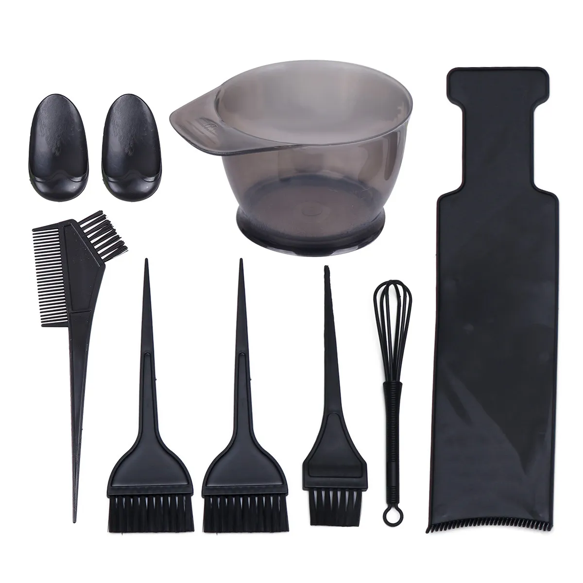 8Pcs Hair Coloring Kit Includes Dye Bowl Comb Brush Board for Easy No Mess DIY Hair Dyeing Salon Stylist Home Hairdresser Tools