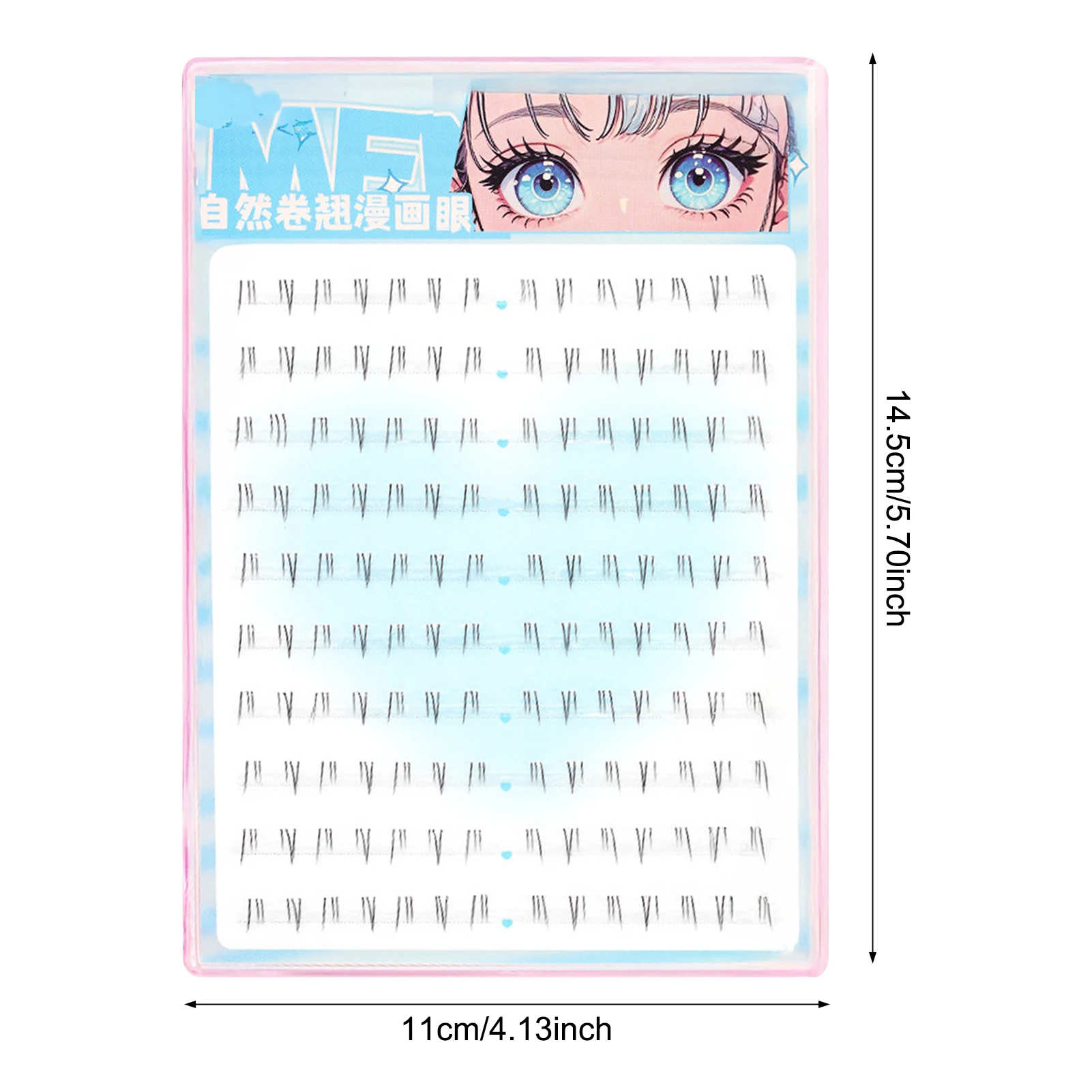 Cílios postiços sem necessidade de cola, clusters de cílios curtos e individuais, adequados para mulheres, ferramentas de maquiagem, presente