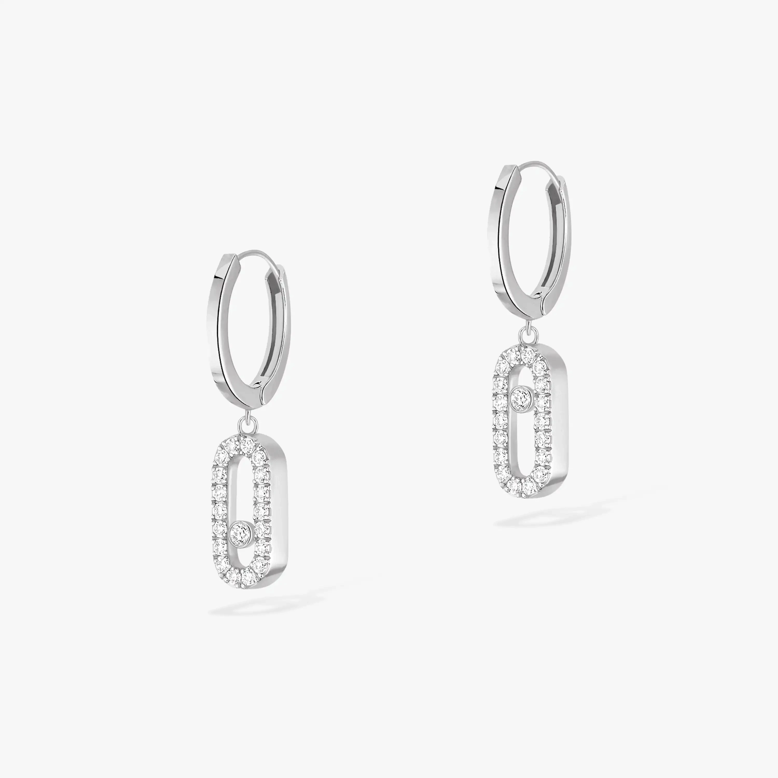Luxurious high-end classic pure silver s925 messik-home  elegant MOVE UNO series diamond fashionable exquisite women's earrings