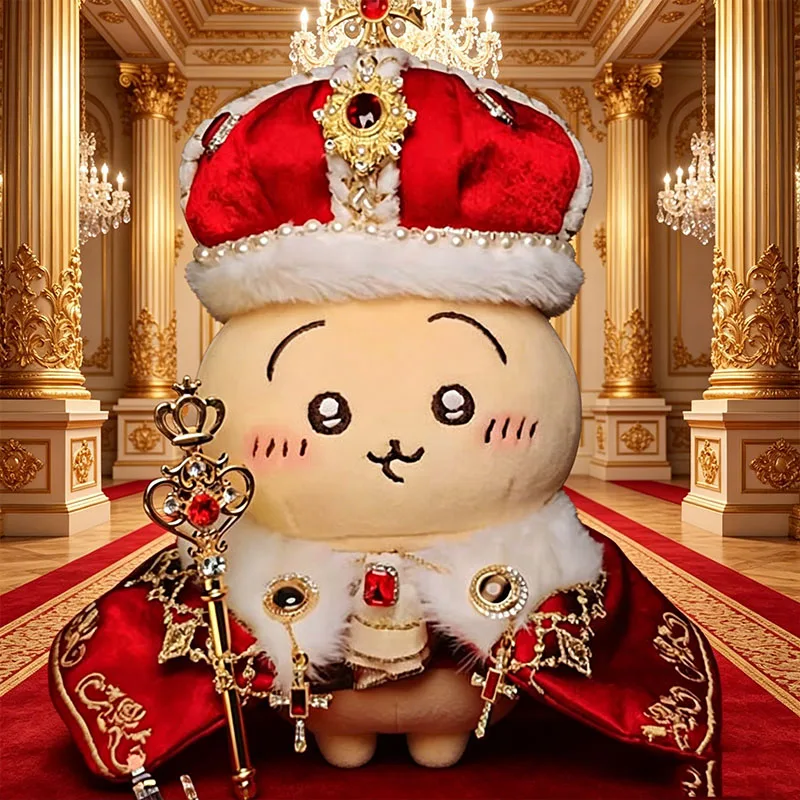New Chiikawa King Plush Keychain Kawaii Usagi Hachiware Plush Pendant Ins Korean Cartoon Anime Friend Birthday Gift