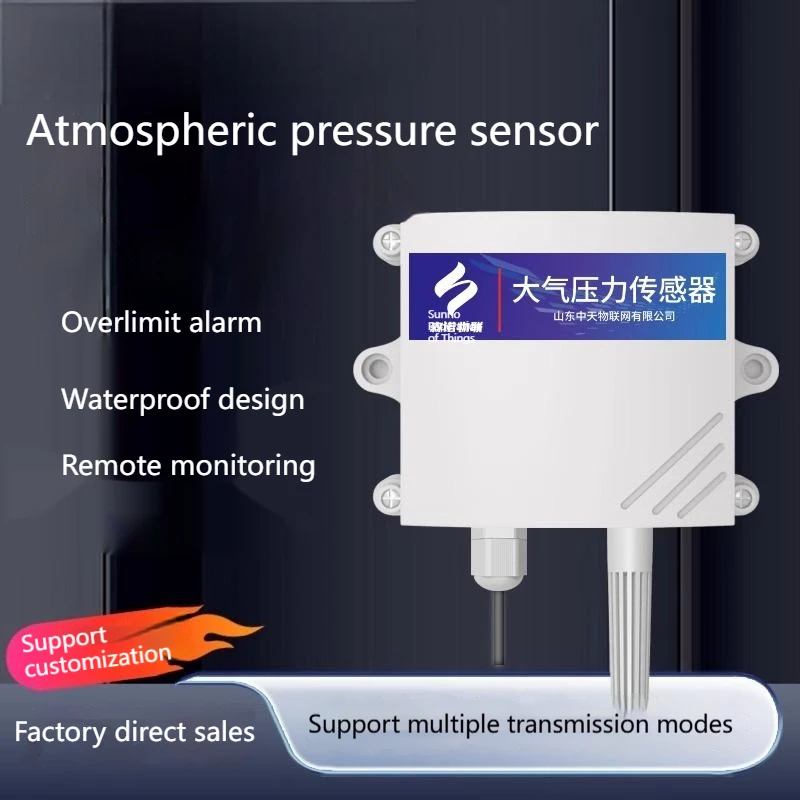 

Atmospheric Pressure Temperature and Humidity Sensor Air Quality Testing 3-in-1 Transmitter RS485 Environmental Monitor