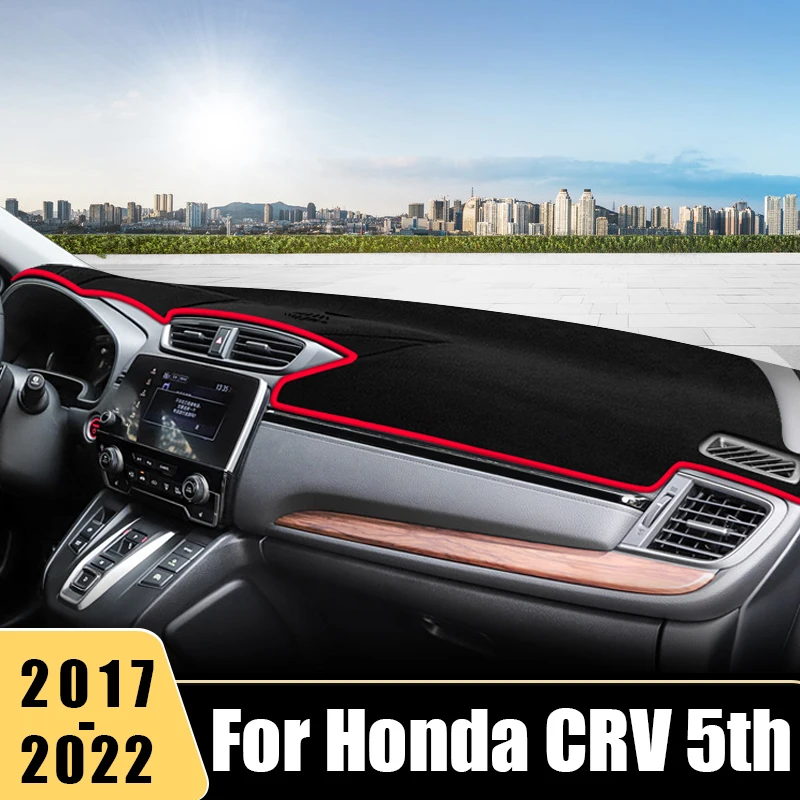 For Honda CR-V CRV CR V 5th 2017 2018 2019 2020 2021 2022 Car Dashboard Avoid Light Anti-UV Non-Slip Mats Protector Accessories