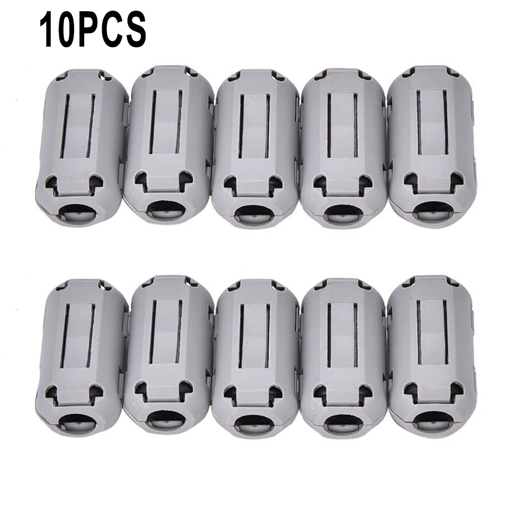 10pcs TDK 5mm Ferrite Core Noise Suppressor Filter Ring Cable Clip On Wire RFI EMI Anti-jamming Soft Magnetic cable clamp