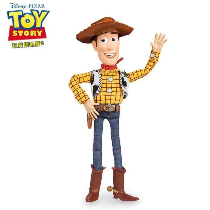 Toy Story Woody Jessie Pull String Sound Bo Peep Buzz Lightyear Light  Action Figurine Desk Anime Model Toys Figures Gift 40CM